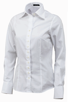 Dames blouse fashion-fit poplin