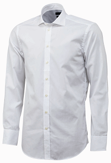 Heren overhemd slim-fit poplin